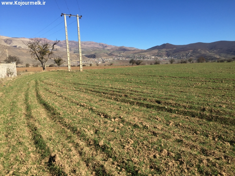 زمین کشاورزی مجاور شهرک وصل به آب برق دشت لکتور